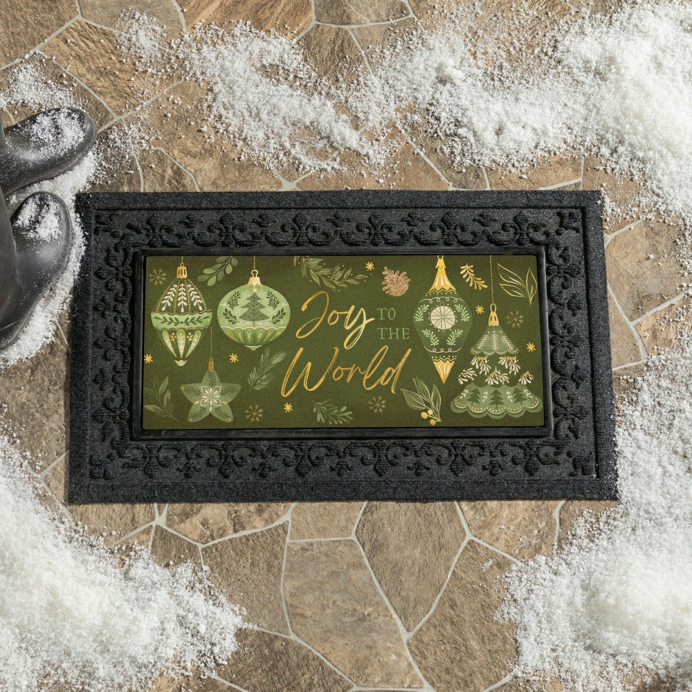 22X10” FLOCKED COIRSASSAFRAS MAT | Plow & Hearth