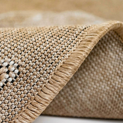 Indoor/Outdoor Textured Shells Polypropylene Rug, 7'10" Round | Plow & Hearth