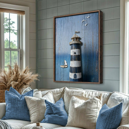 Wooden Lighthouse Coastal Wall Art | Plow & Hearth