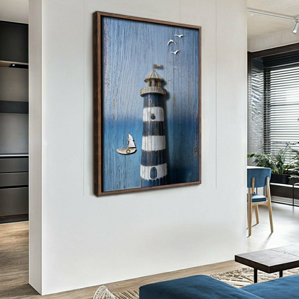 Wooden Lighthouse Coastal Wall Art | Plow & Hearth