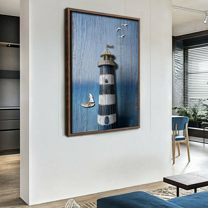 Wooden Lighthouse Coastal Wall Art | Plow & Hearth