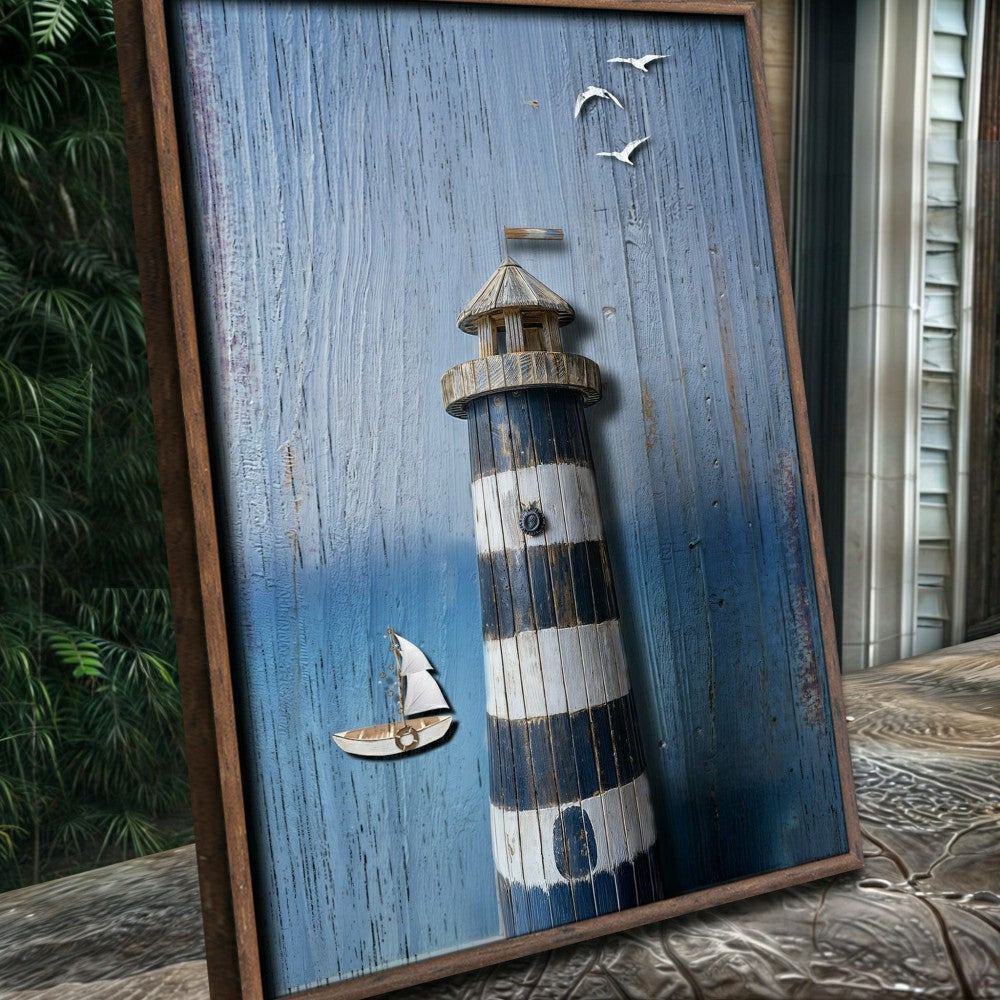 Wooden Lighthouse Coastal Wall Art | Plow & Hearth