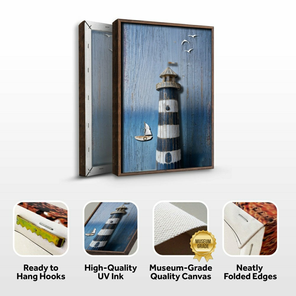 Wooden Lighthouse Coastal Wall Art | Plow & Hearth