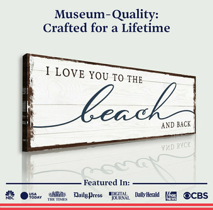Love You To The Beach And Back Sign | Plow & Hearth