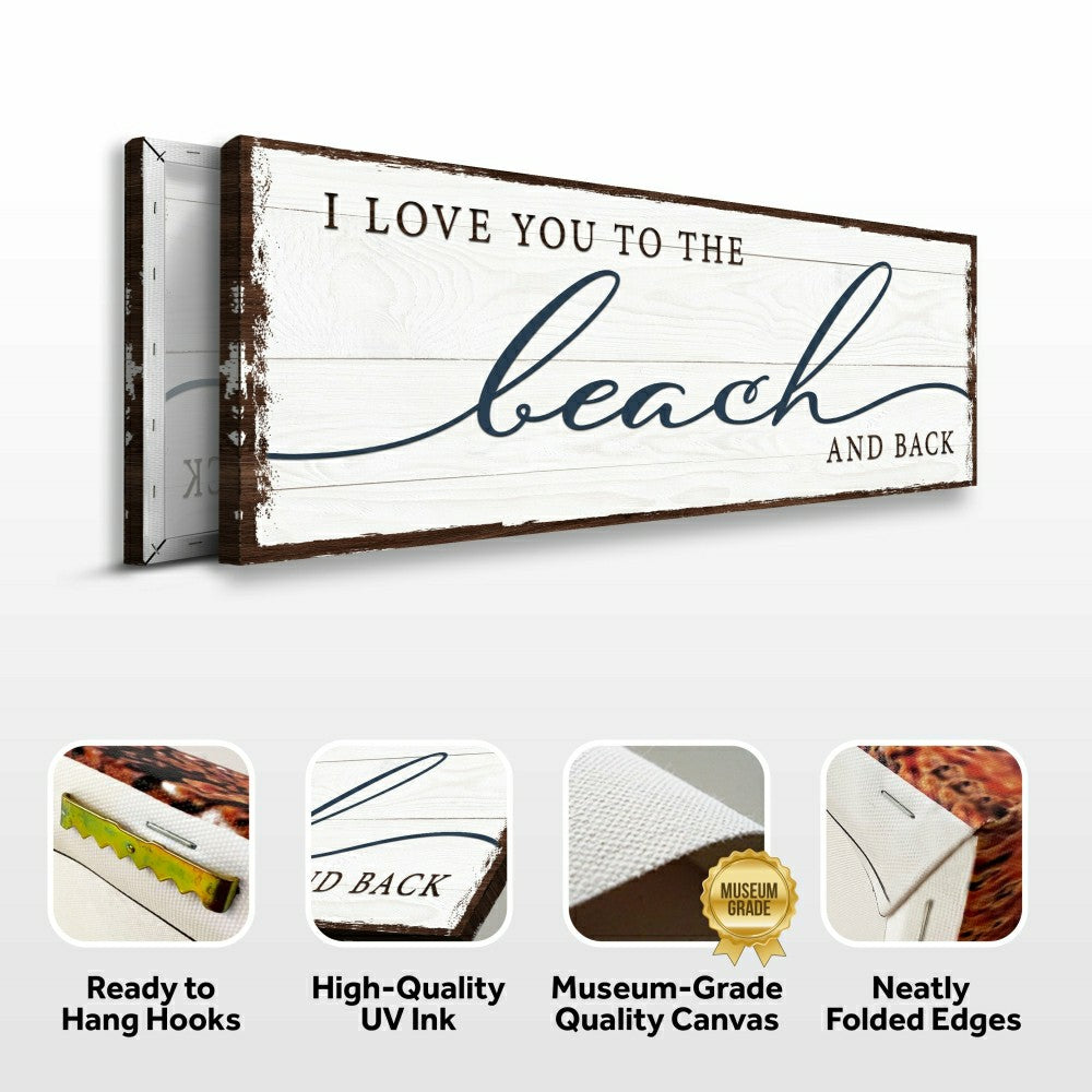 Love You To The Beach And Back Sign | Plow & Hearth