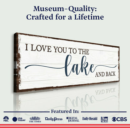 Love You To The Lake And Back Sign | Plow & Hearth