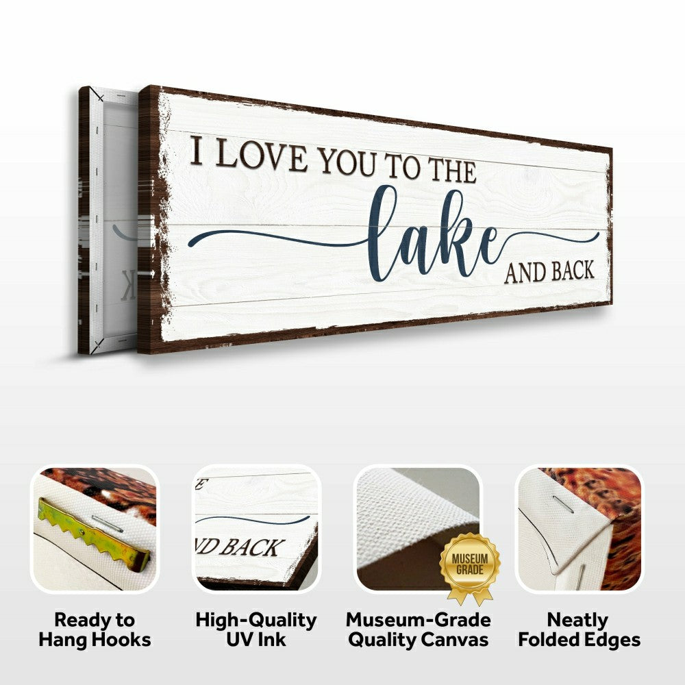Love You To The Lake And Back Sign | Plow & Hearth