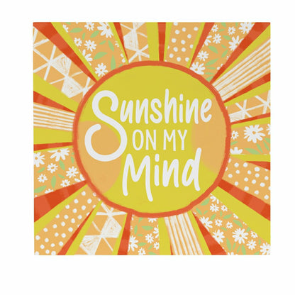 Blue Coastal Make Waves Indoor Wall Décor, Wood, Sun "Sunshine On My M | Plow & Hearth