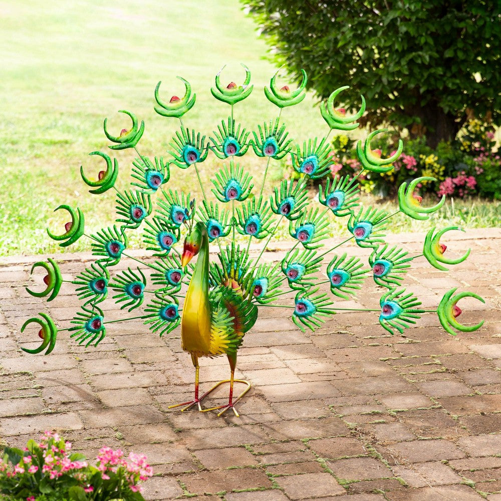 Metal Peacock Statue | Plow & Hearth