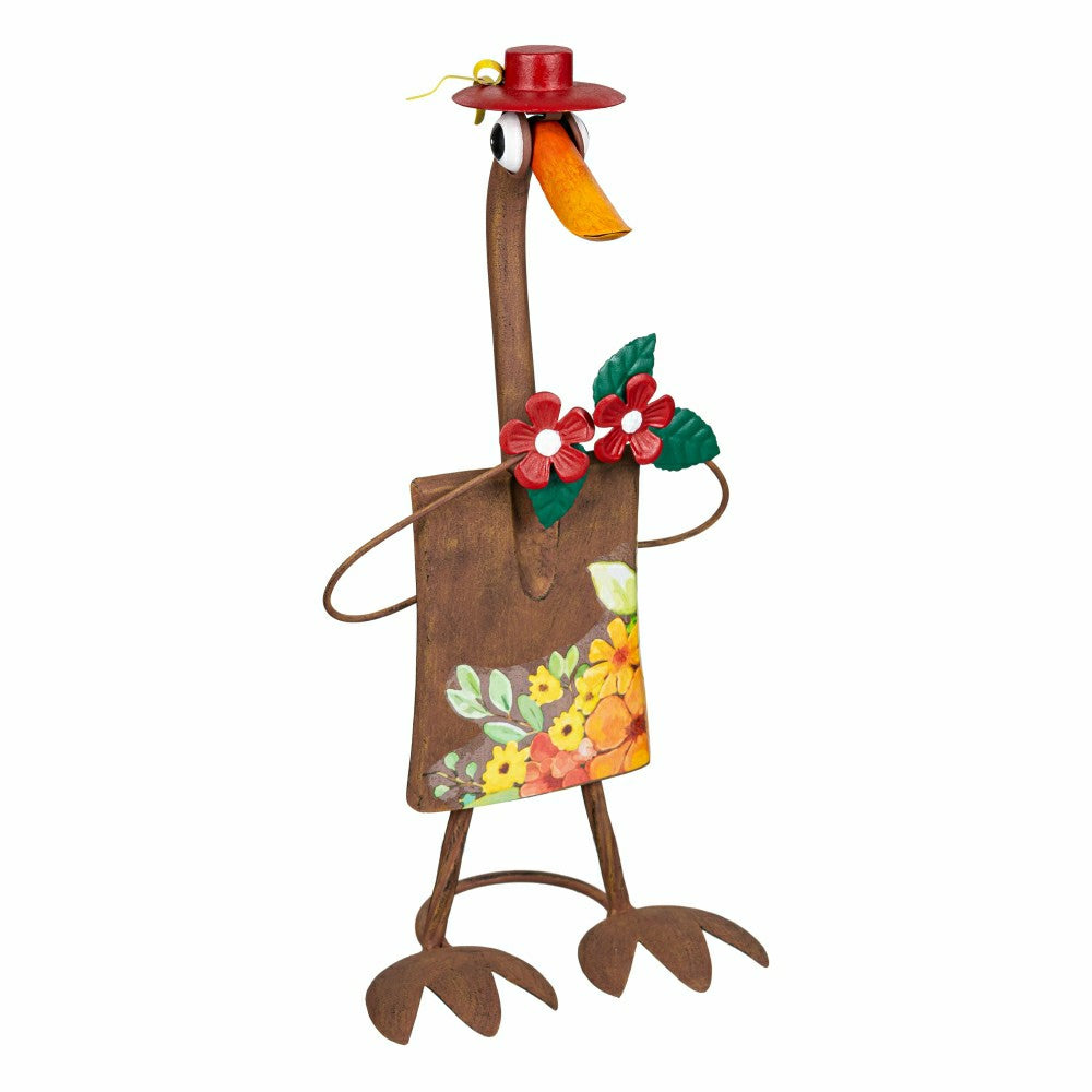 Metal Garden Tool Duck Garden Statue 1 | Plow & Hearth