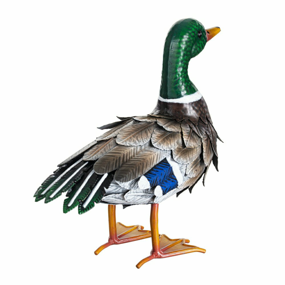 Metal duck decor. 12.2"H | Plow & Hearth