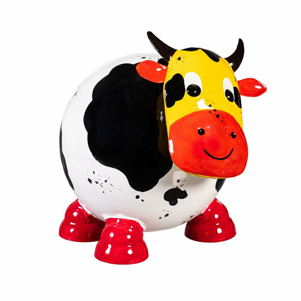 Metal Colorful Cow Garden Statue | Plow & Hearth