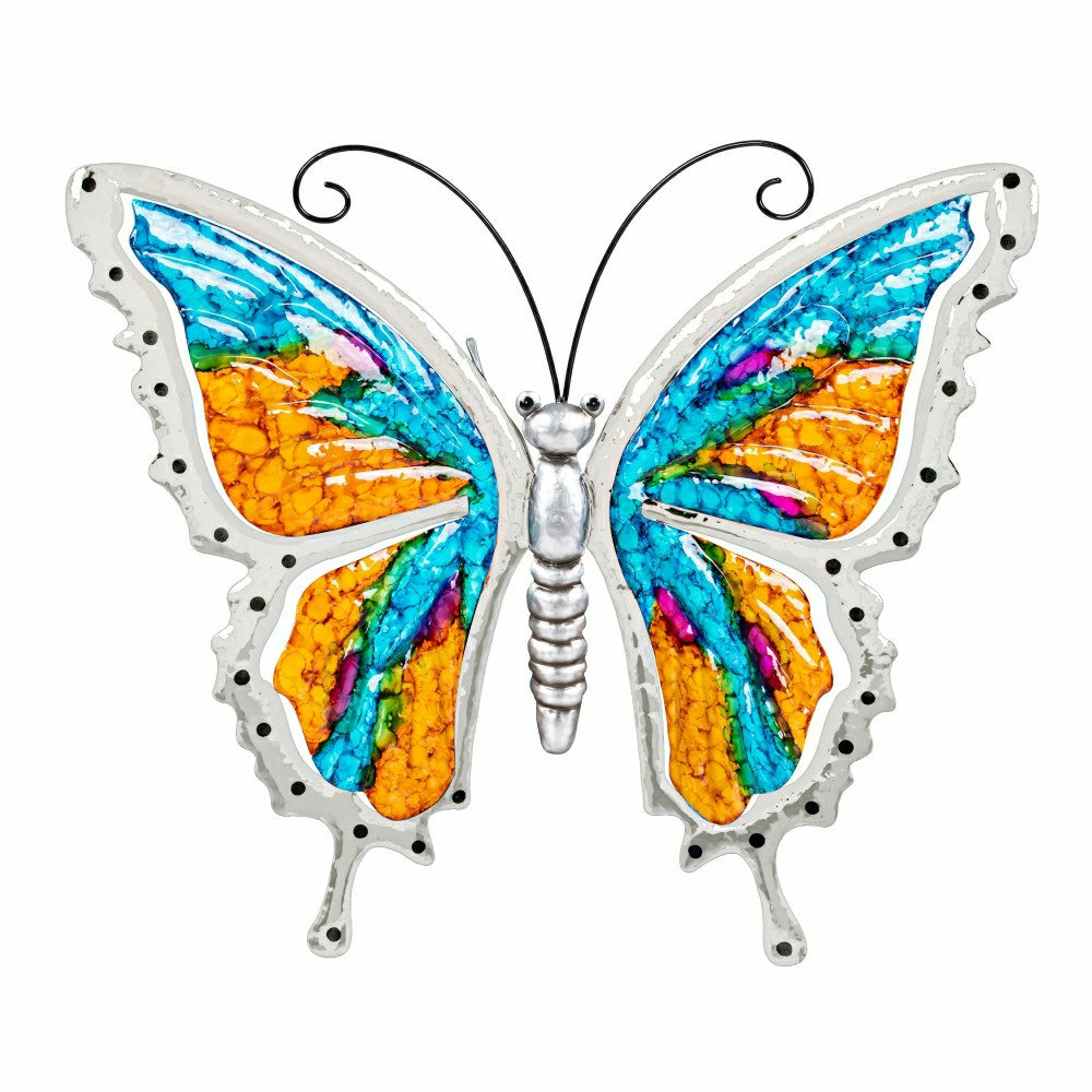 Metal Gradient Butterfly Garden Statue | Plow & Hearth