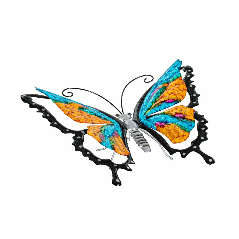 Metal Gradient Butterfly Garden Statue | Plow & Hearth