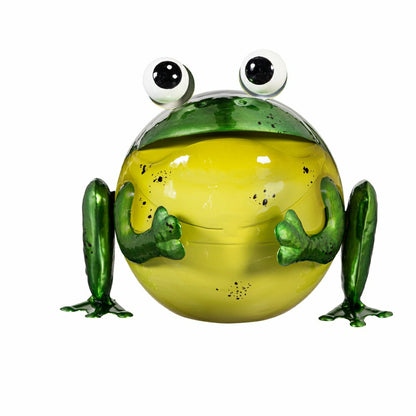 Metal Colorful Frog Garden Statue | Plow & Hearth