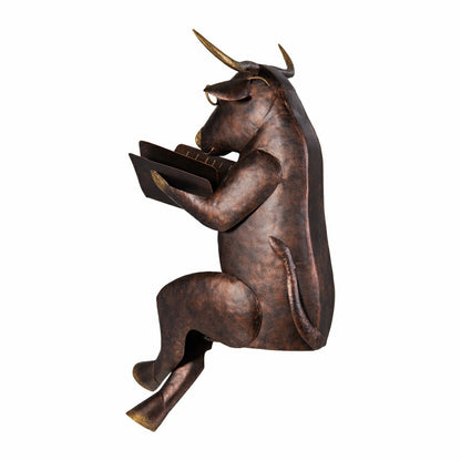Cow Reading a Book Garden Statue | Plow & Hearth