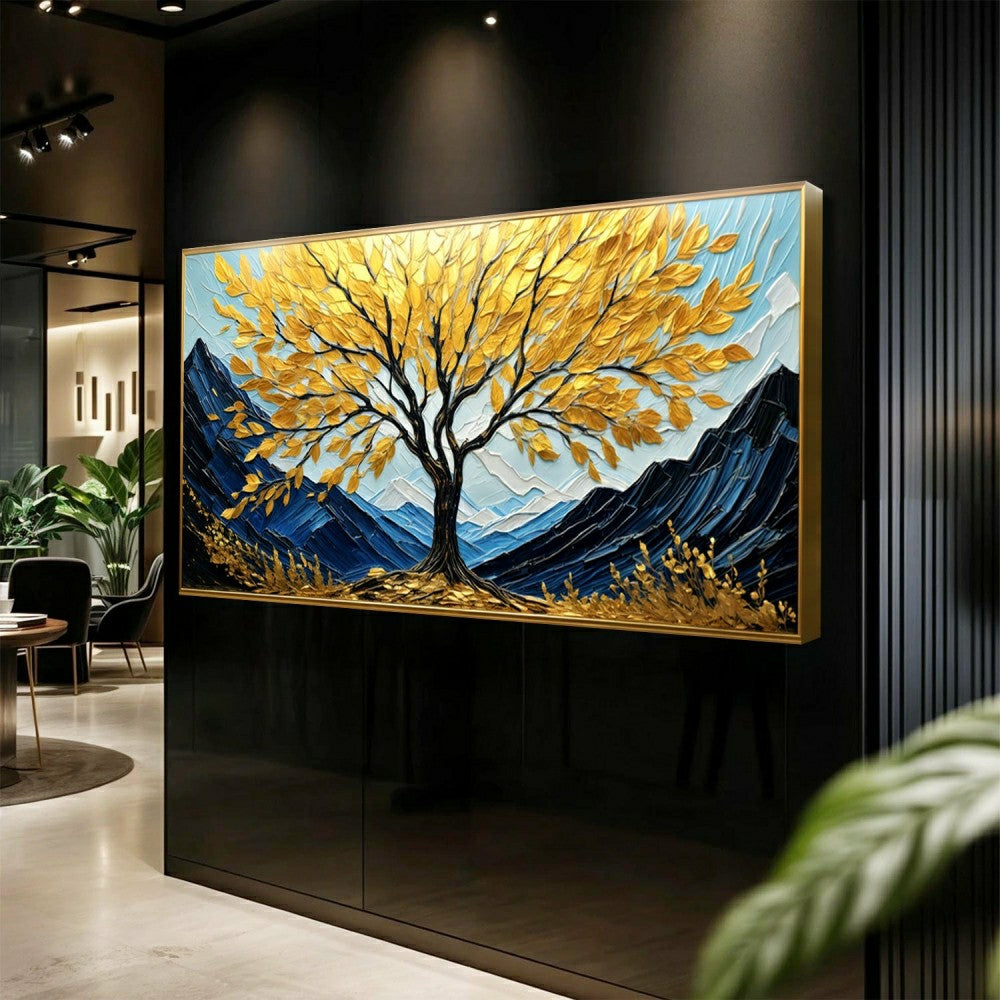 Golden Sanctuary Impasto Wall Art | Plow & Hearth