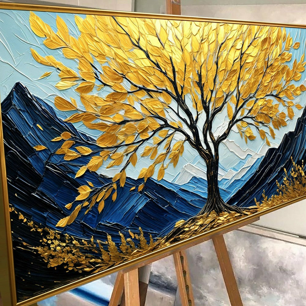 Golden Sanctuary Impasto Wall Art | Plow & Hearth