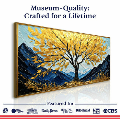 Golden Sanctuary Impasto Wall Art | Plow & Hearth