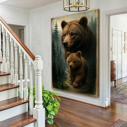 Path of the Wild Kin Bear and Cub Wall Art | Plow & Hearth
