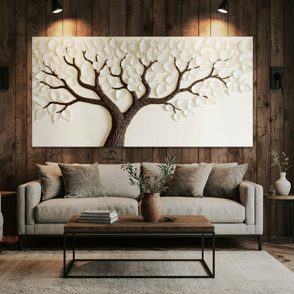 Ivory Canopy Tree Wall Art | Plow & Hearth