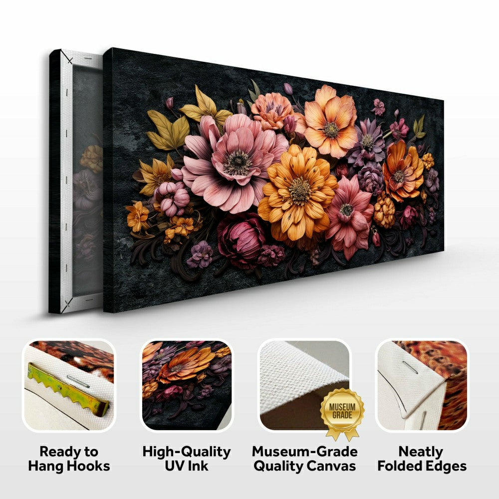 Colorful Floral Realistic Wall Art | Plow & Hearth