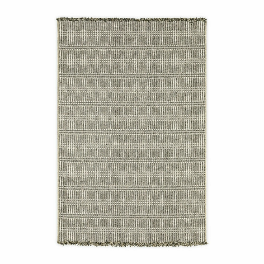 Indoor/Outdoor Huntington Stripe Polypropylene Rug, 7'10" x 10' | Plow & Hearth