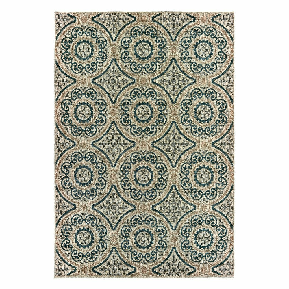Cambridge Circles Indoor/Outdoor Rug | Plow & Hearth