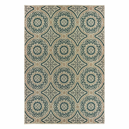Cambridge Circles Indoor/Outdoor Rug | Plow & Hearth