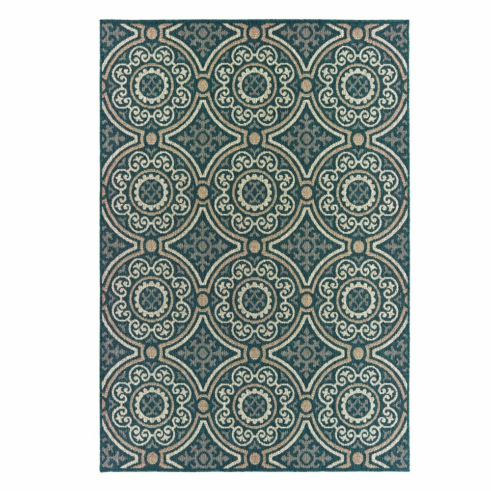 Cambridge Circles Indoor/Outdoor Rug | Plow & Hearth