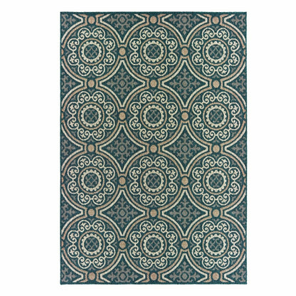 Cambridge Circles Indoor/Outdoor Rug | Plow & Hearth