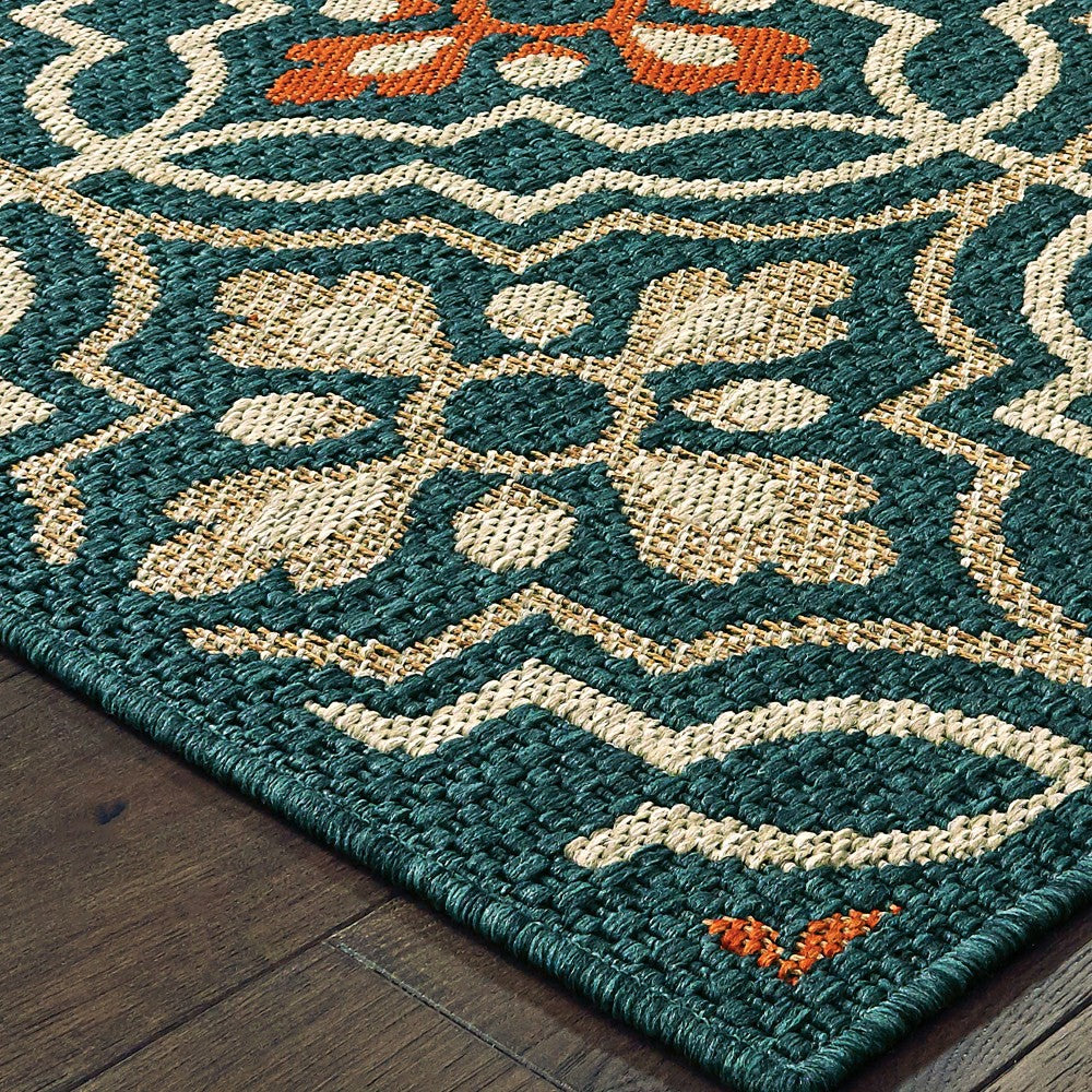 Cambridge Tilework Indoor/Outdoor Rug | Plow & Hearth
