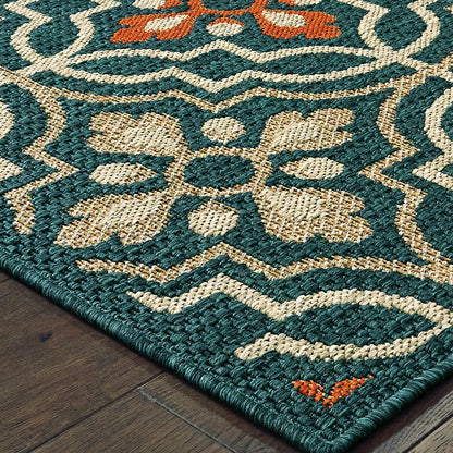 Cambridge Tilework Indoor/Outdoor Rug | Plow & Hearth