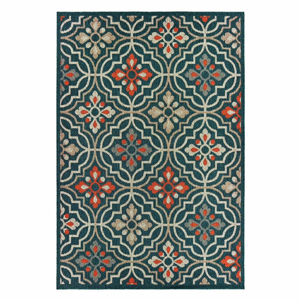 Cambridge Tilework Indoor/Outdoor Rug | Plow & Hearth