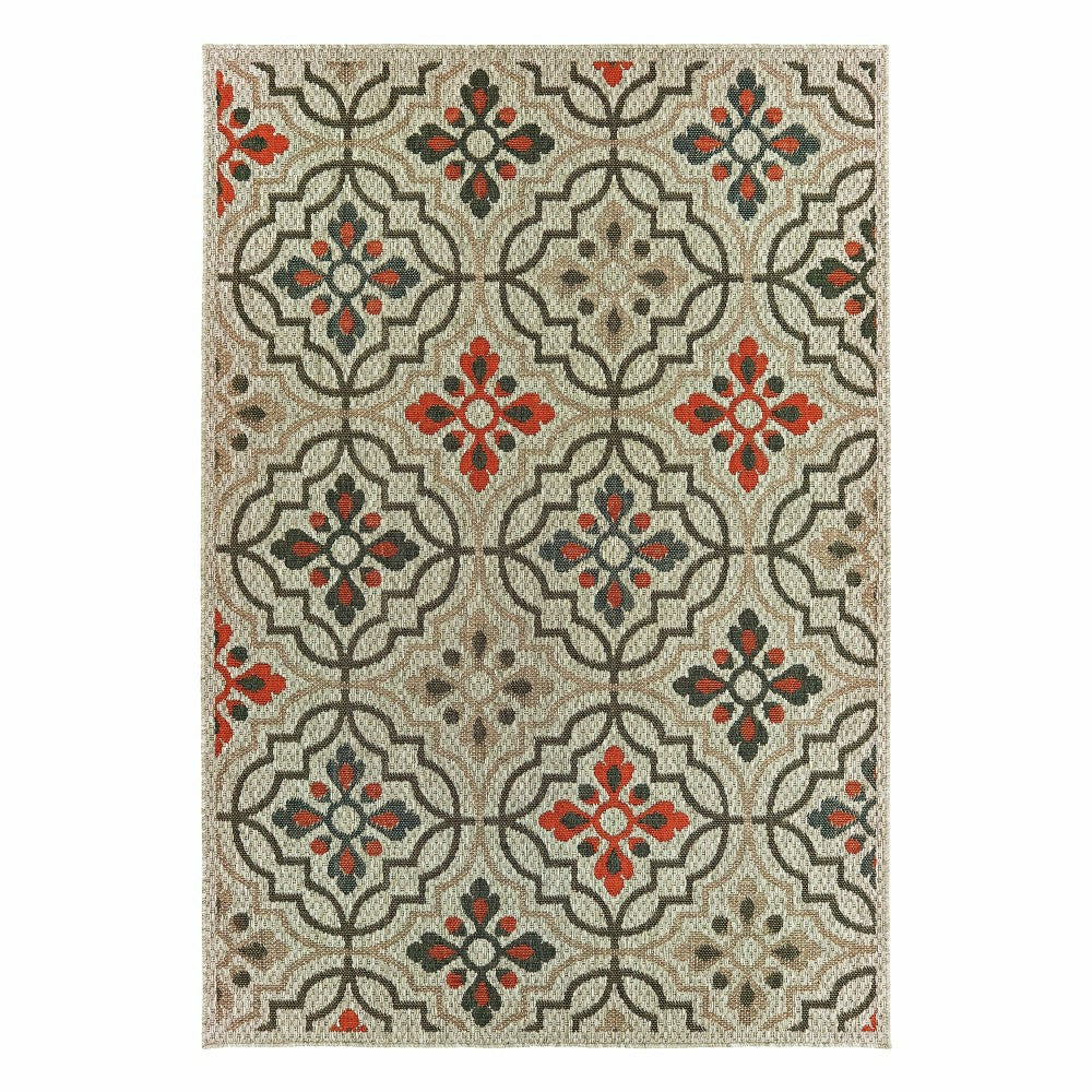 Cambridge Tilework Indoor/Outdoor Rug | Plow & Hearth
