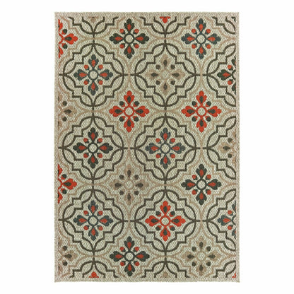 Cambridge Tilework Indoor/Outdoor Rug | Plow & Hearth