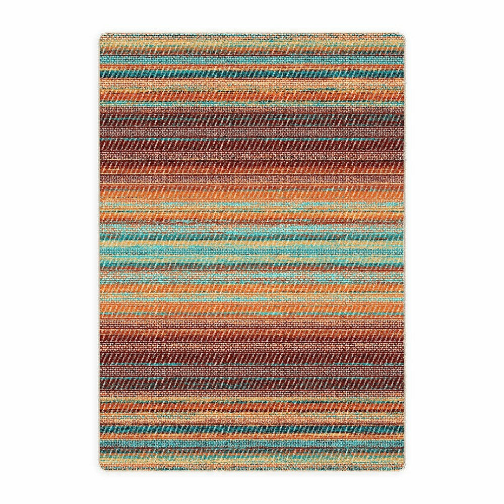 October Stripe Rug, 4' x 5' | Plow & Hearth