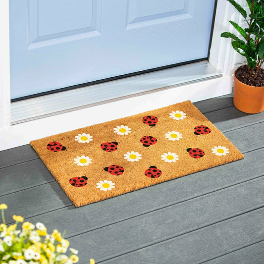 EG Studio Home Coordinates Roses Coir Mat, 28x16" | Plow & Hearth