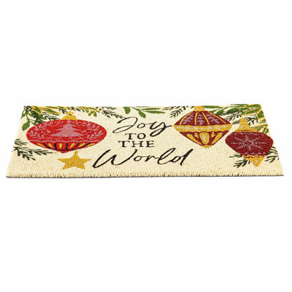 Joy To The World Coir Mat | Plow & Hearth