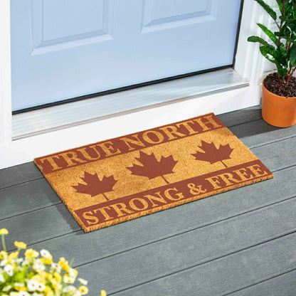 EG Studio Northwoods Line-Art Style PNW Animal Icons Coir Mat (28x16) | Plow & Hearth