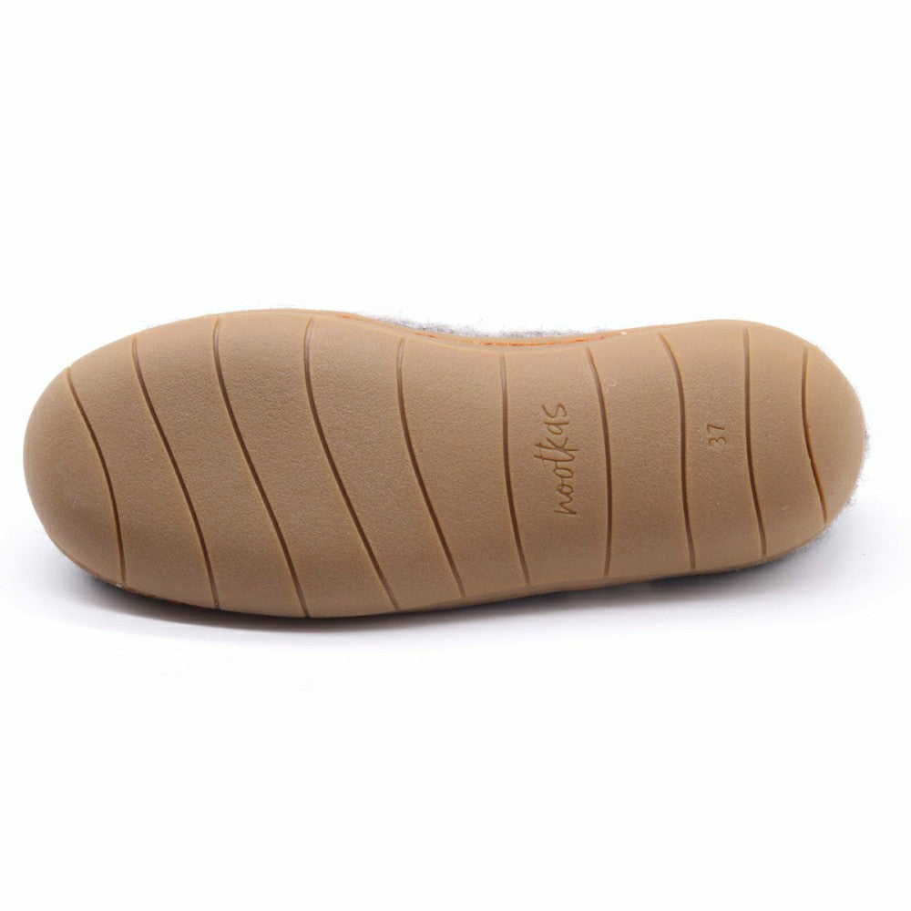 Womens Victoria Wool House Shoe with Rubber Sole | Plow & Hearth