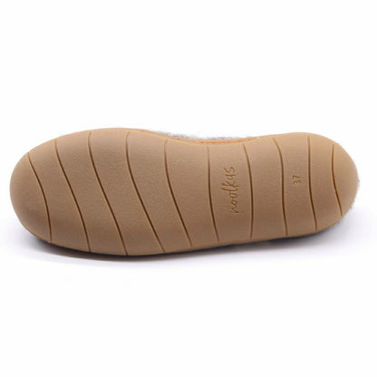 Womens Victoria Wool House Shoe with Rubber Sole | Plow & Hearth