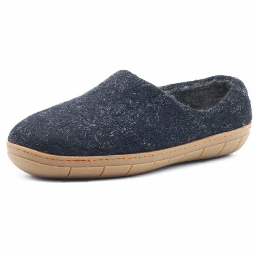 Womens Victoria Wool House Shoe with Rubber Sole | Plow & Hearth