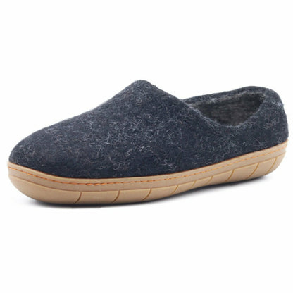 Womens Victoria Wool House Shoe with Rubber Sole | Plow & Hearth