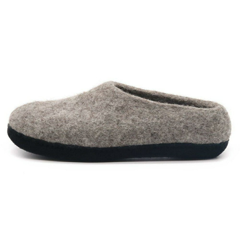 Womens Newport Noir Wool House Shoe | Plow & Hearth