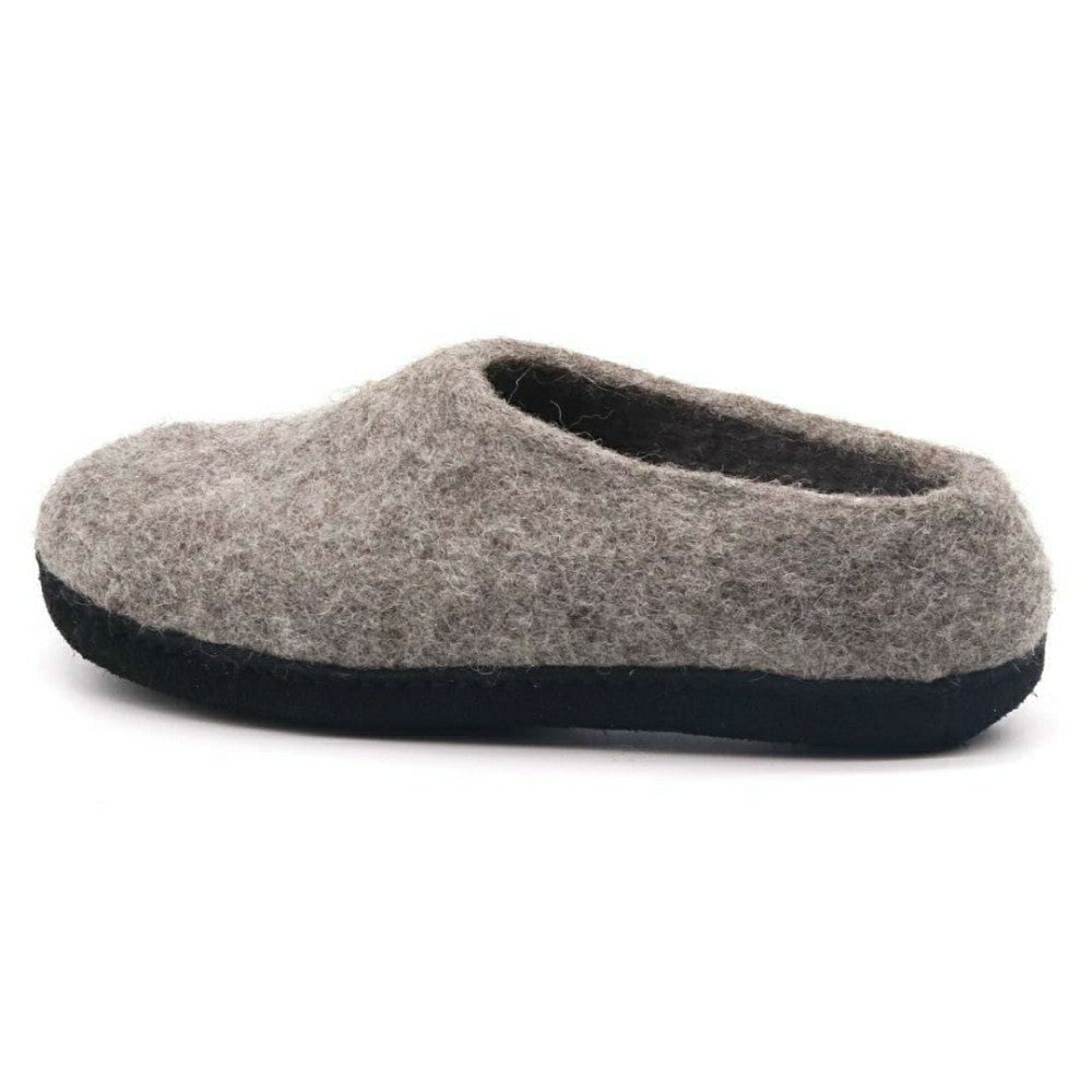 Womens Newport Noir Wool House Shoe | Plow & Hearth