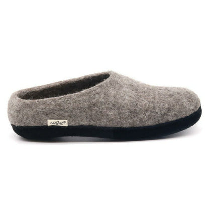 Womens Newport Noir Wool House Shoe | Plow & Hearth