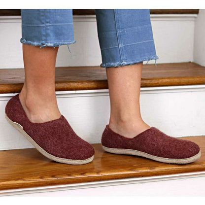 Womens Victoria Wool House Shoe | Plow & Hearth