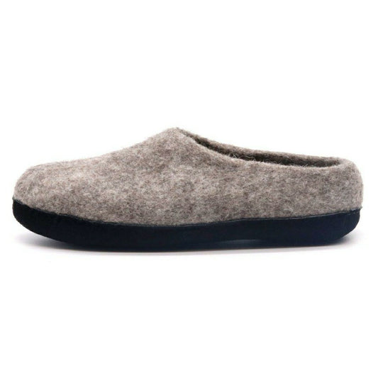Mens Newport Noir Wool House Shoe | Plow & Hearth