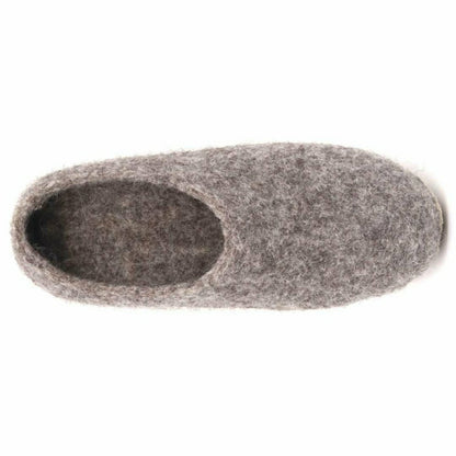 Mens Newport Noir Wool House Shoe | Plow & Hearth